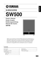 Yamaha SW-500-Owners-Manual 
